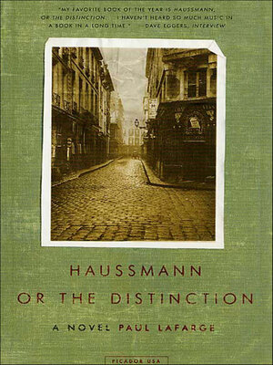 cover image of Haussmann, or the Distinction